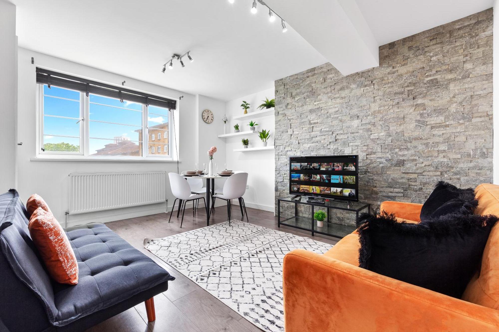 Central London Two Bedroom Serviced Apartment - Nine Elms Luxury Stay - Vauxhall & Westminster Exteriör bild